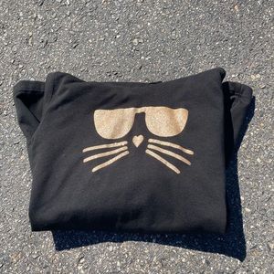 Karl Lagerfeld Paris cat sweatshirt